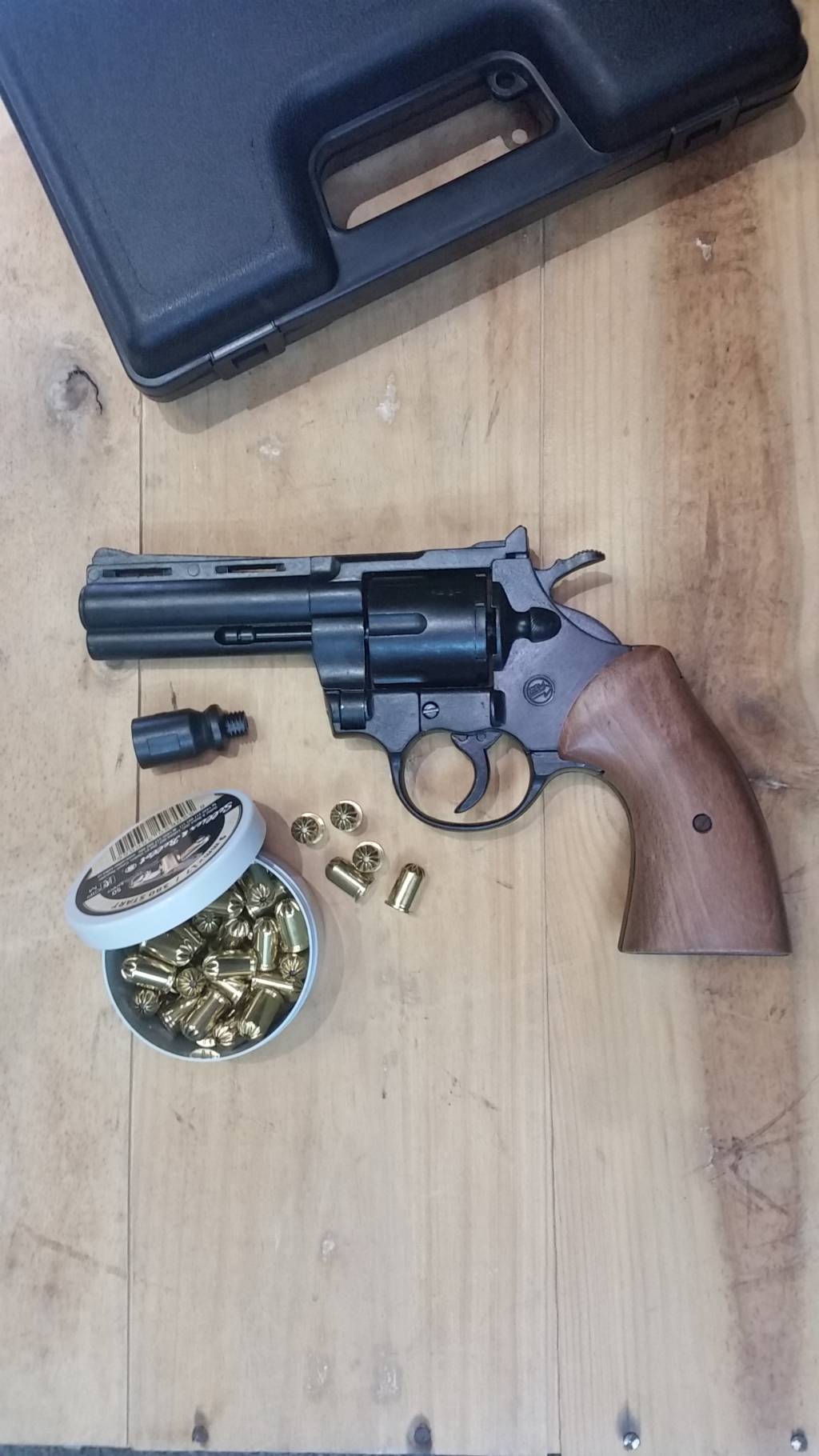 Revolver d'alarme BRUNI Magnum Python Bronze Calibre 9 mm à blanc